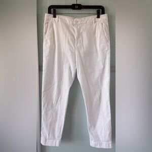United Colors Of Benetton White Casual Pants Women’s Sz 6 /42